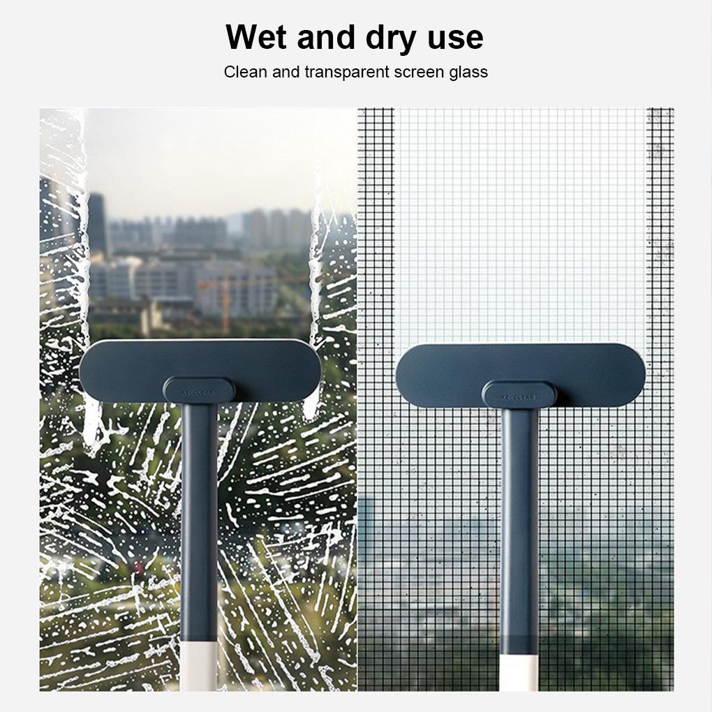 Window Screen Cleaning Brush Wet Dry Dust Dirt Debris Scraper Plastic Hotel Mirror Wiper Scraping Tools Accessories