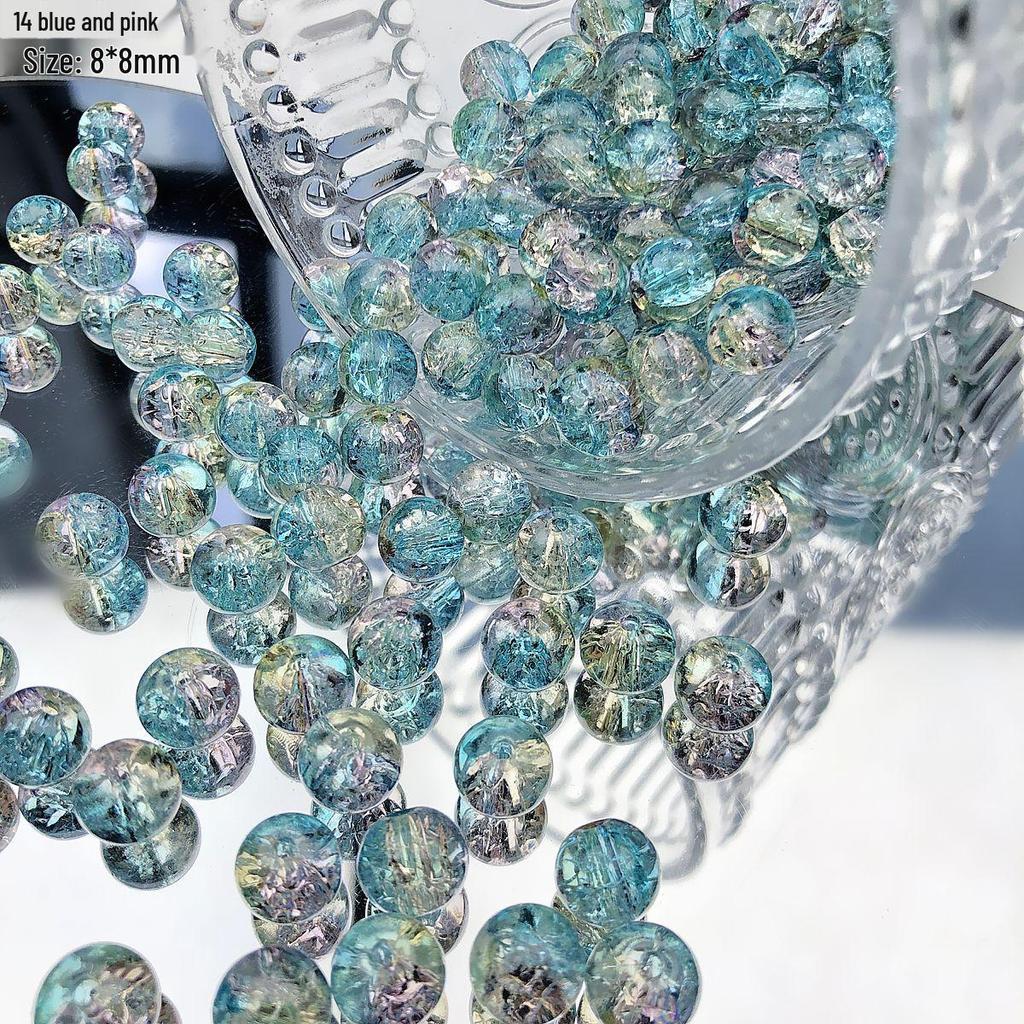 Purple Lampwork Glass Beads: Imitation Jade Fragments for DIY Jewelry Making