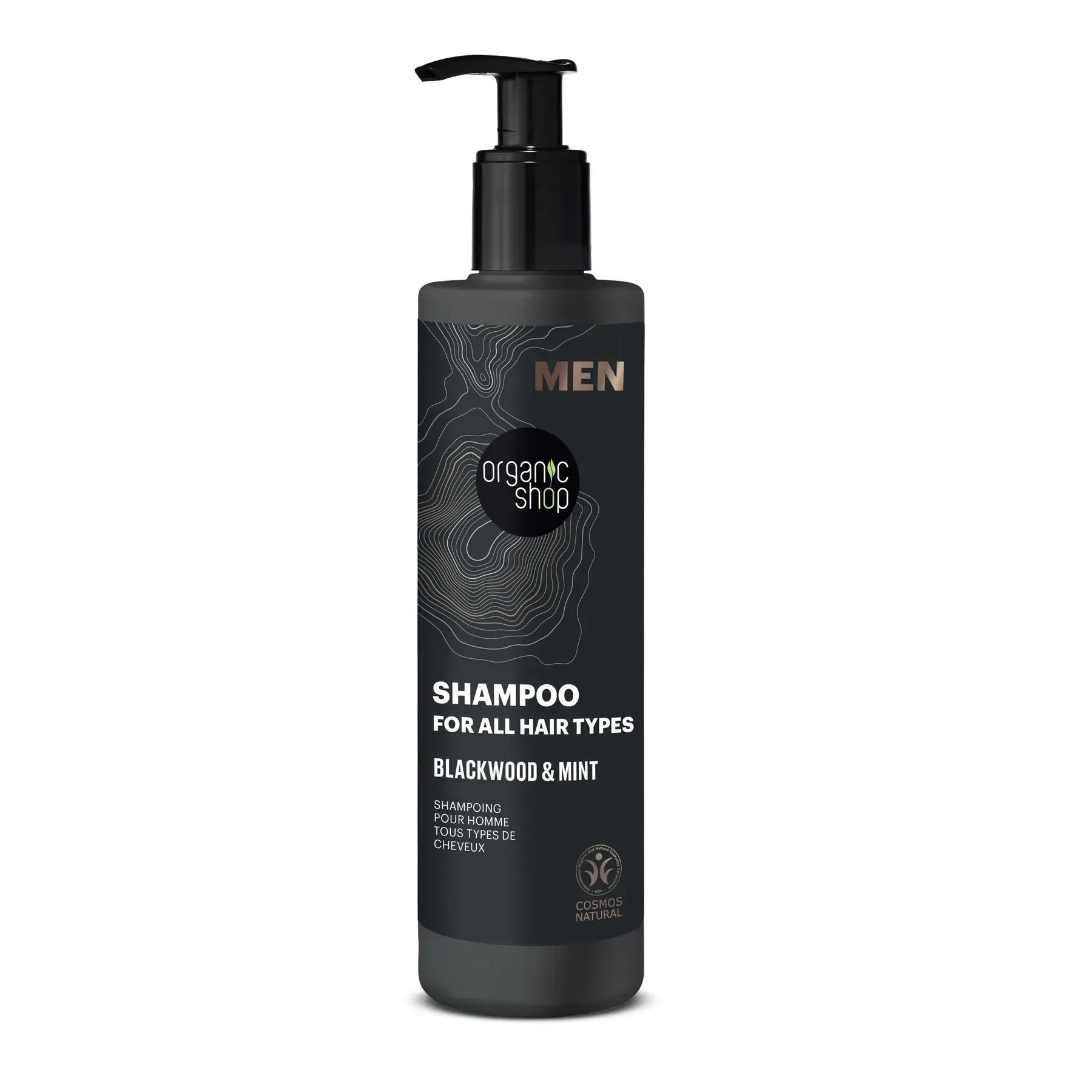 

Шампунь для всех типов волос Blackwood and Mint MEN Organic Shop 280 мл