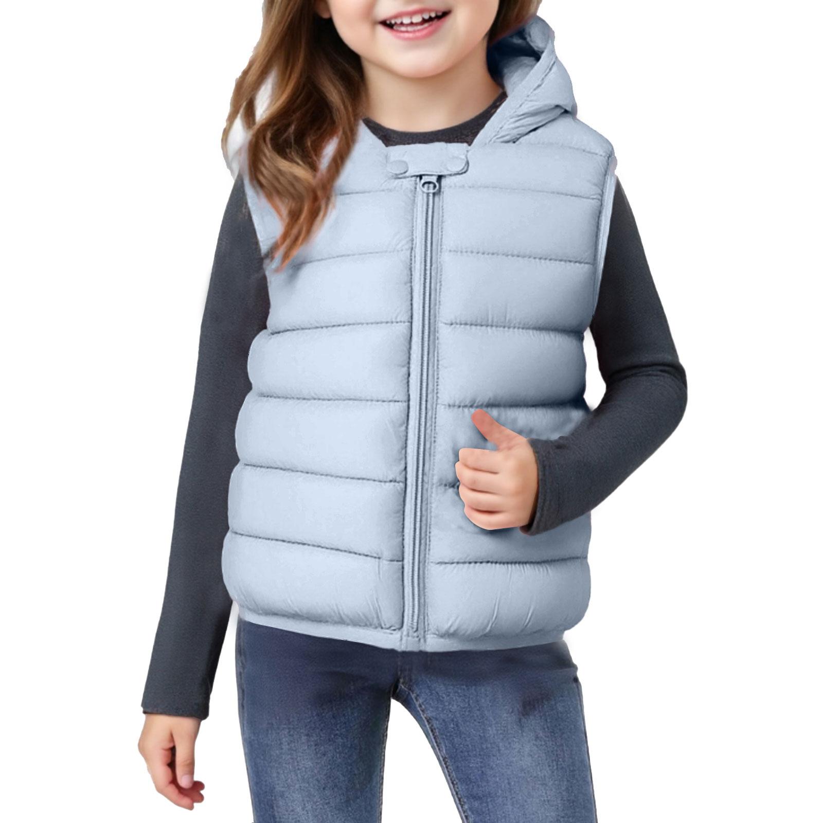 

Детский жилет с капюшоном - Стеганая безрукавка 130