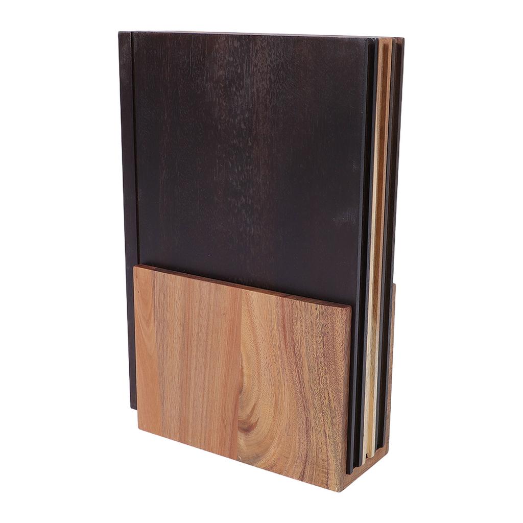 Set di 3 Taglieri a Forma di Libro in Legno Decorativi per Cucina con Supporto per Frutta Verdura Pane