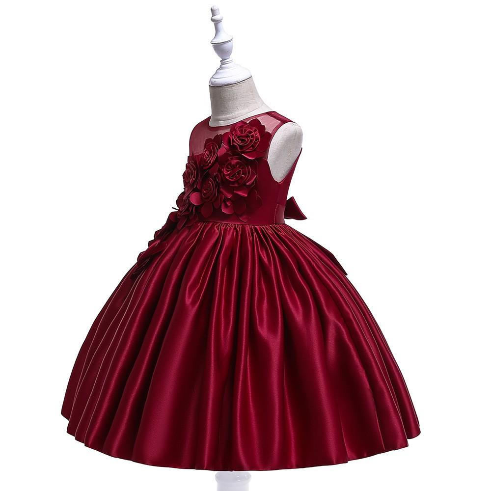 Girls' Flower Princess Performance Dress