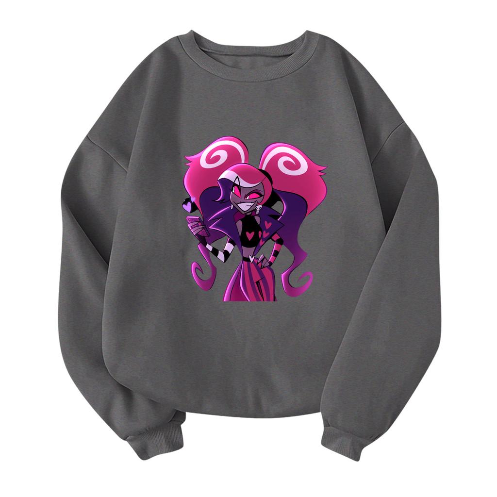 Gyermek Divatos Könnyű Hosszú ujjú Kerek nyakú Pulóver Zsebekkel Nyomtatott Pulóver