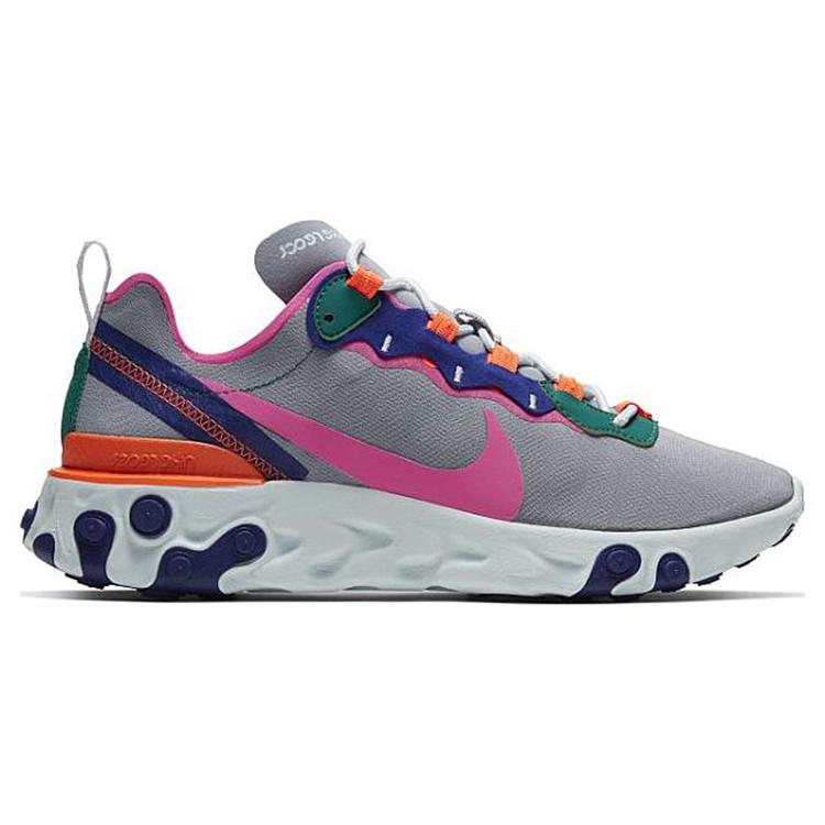 New Nike React Element 55 Wolf Grey Multi Color Women's BQ2728-006