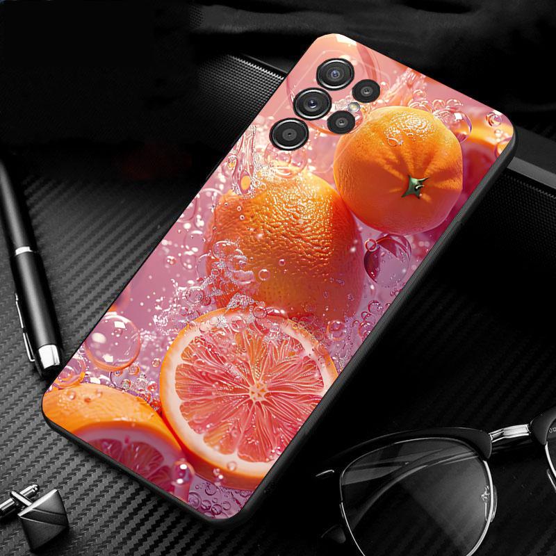 Phone Case For Samsung Galaxy S25 S24 S23 S22 S21 Ultra S24 S23 S22 S21 S25 Plus S24 S25 FE Lemon Strawberry Watermelon