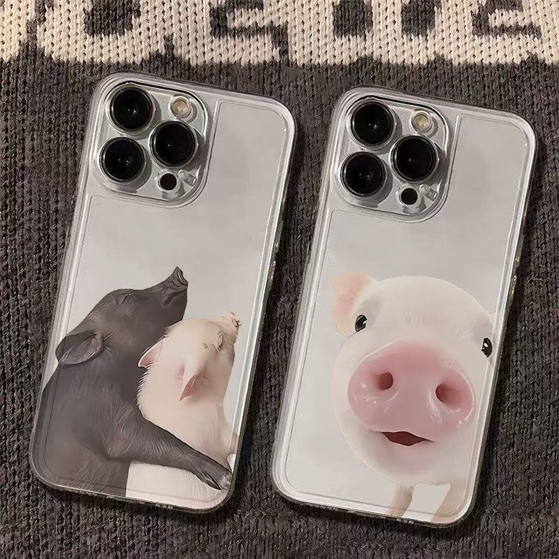 Cute pig for iphone17promax mobile phone case apple 16/14pro Japan and Korea 13/12/15/11x