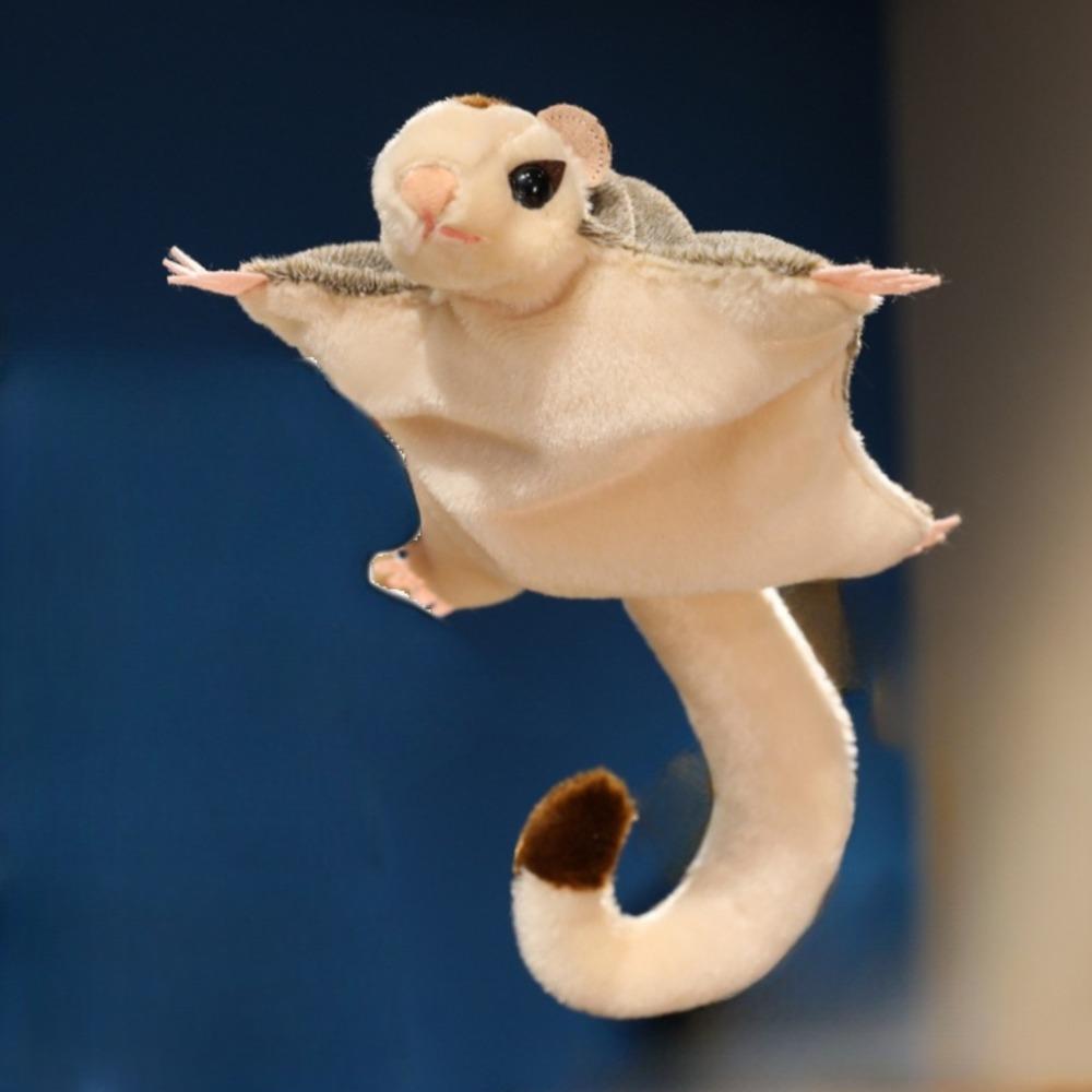 Magnetic Sugar Glider Plush Toy Simulation Australian Flying Squirrel Doll Birthday