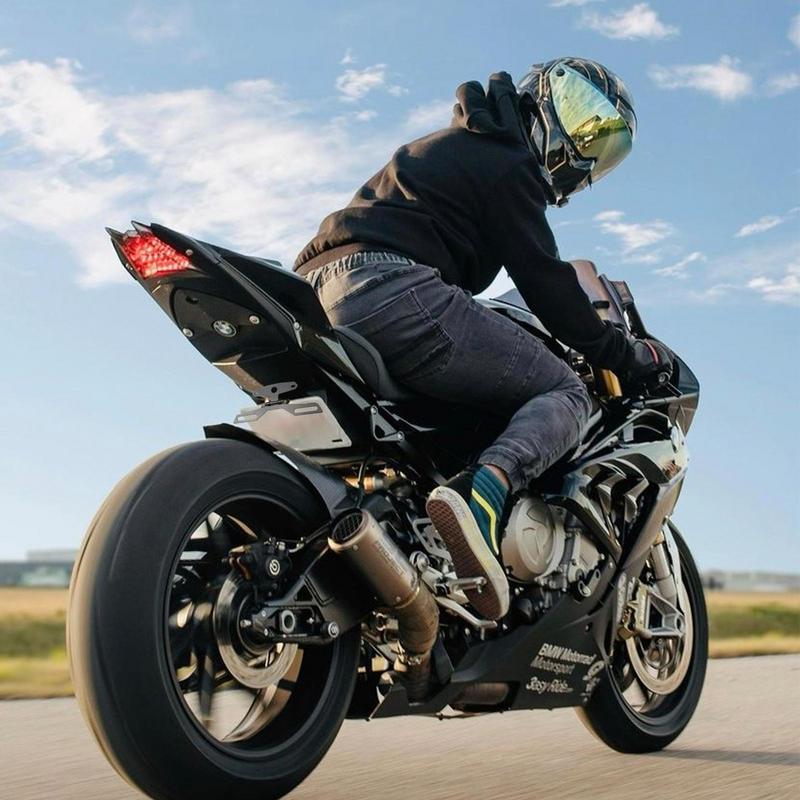 Vehicle License Holder Universal Adjustable Fold License Plate Tail Light Holder Motorbike License Plate Holder Bracket