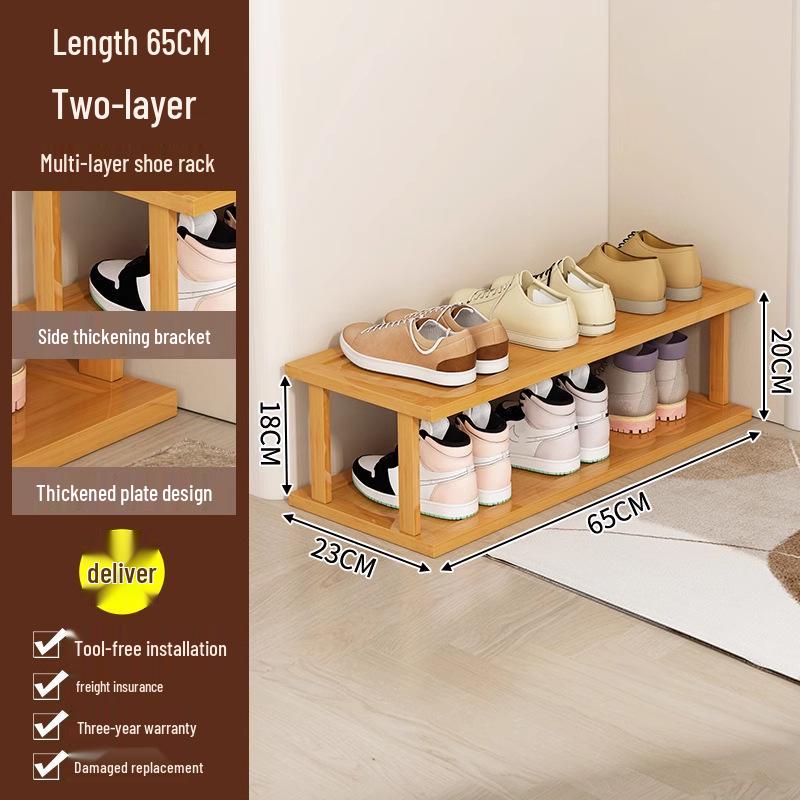 Compact Multi-Layer Shoe Rack for Doorway, Home, or Dorm - Space-Saving Under-Table Shoe Storage Cabinet