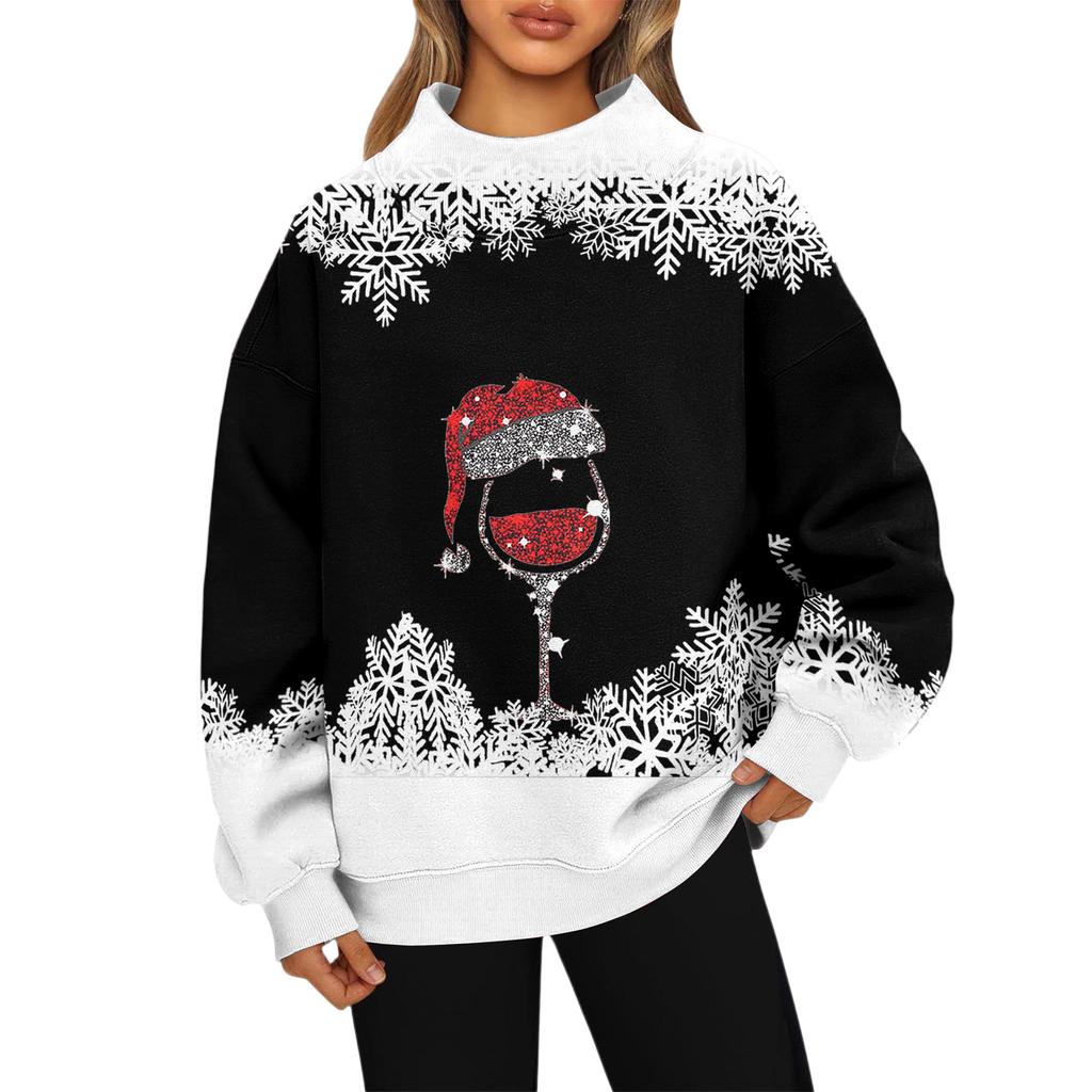 Mock Neck Sweatshirt Women Fall Comfort Oversized Sweatshirt Dressy Pullover Sweatshirts No Hood Cozy Turtleneck Tops