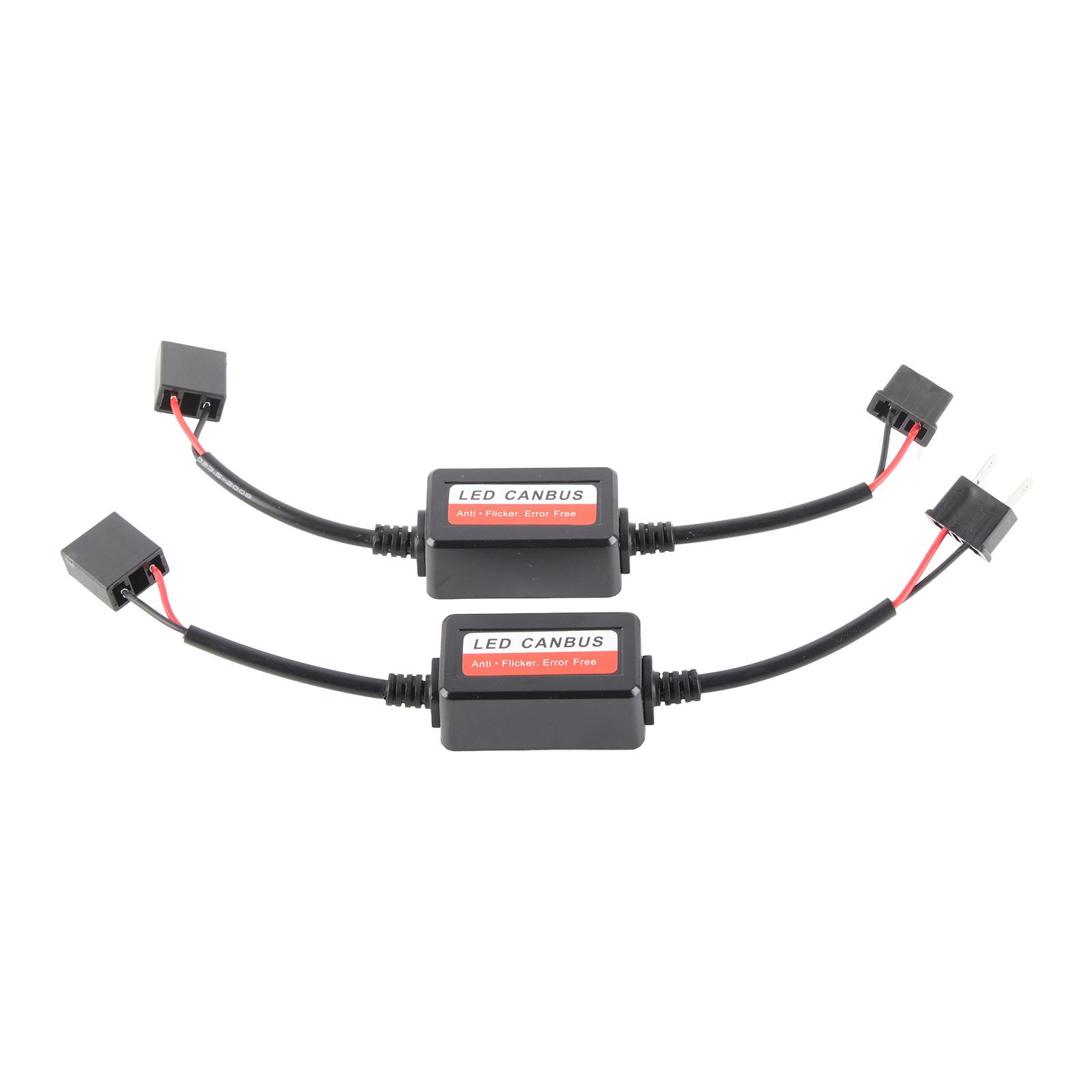 LED hdlight de r error filter 2pcs for H7 plug and play kit