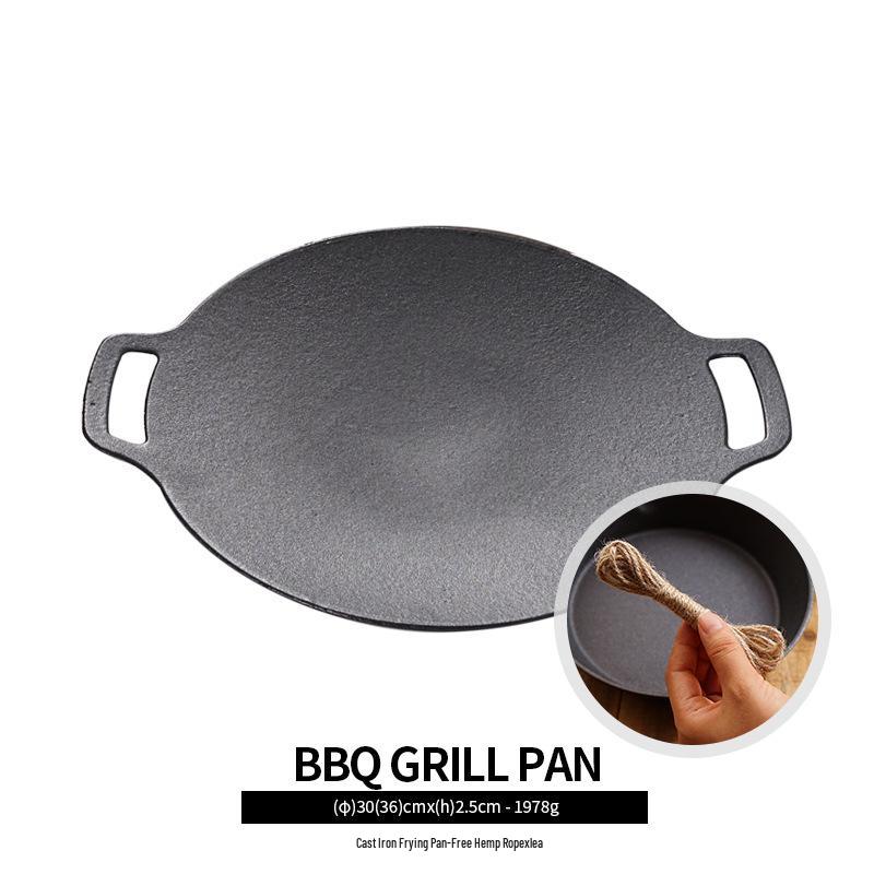Outdoor Camping Korean BBQ Grill Pan for Gas & Induction Cookers - Frying Pan BBQ Supplies