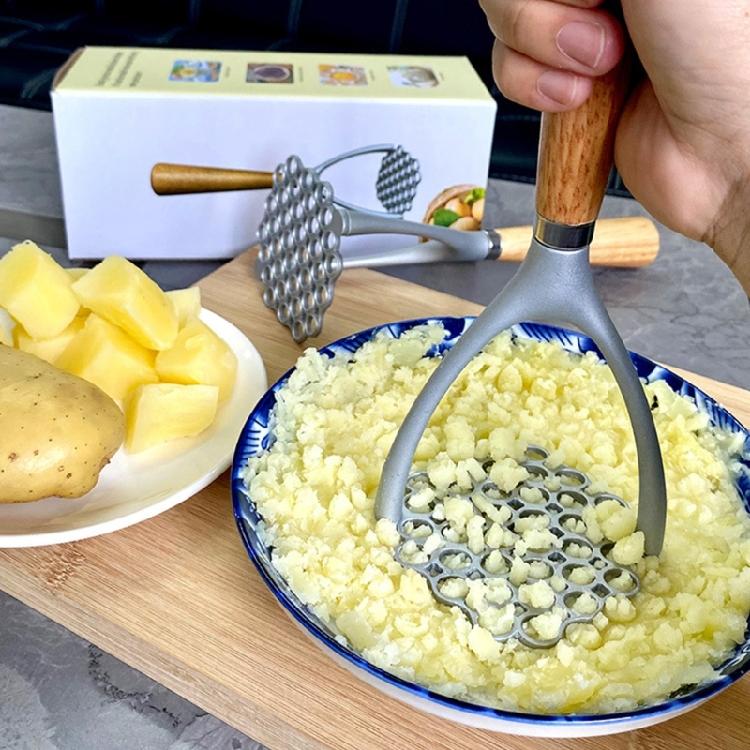 Aluminiumlegierung Kartoffelstampfer Gepresster Kartoffelstampfer Schieber Obstwerkzeug Manuelle Frucht Gemüse Druck Matschmaschine