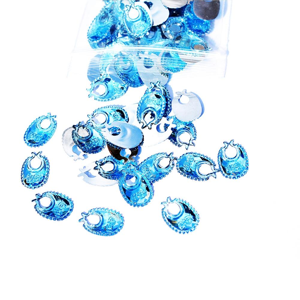 

100 шт. подарочные украшения для детского душа на день рождения, игрушечные бутылки, нагрудники для перевозки Bluebib