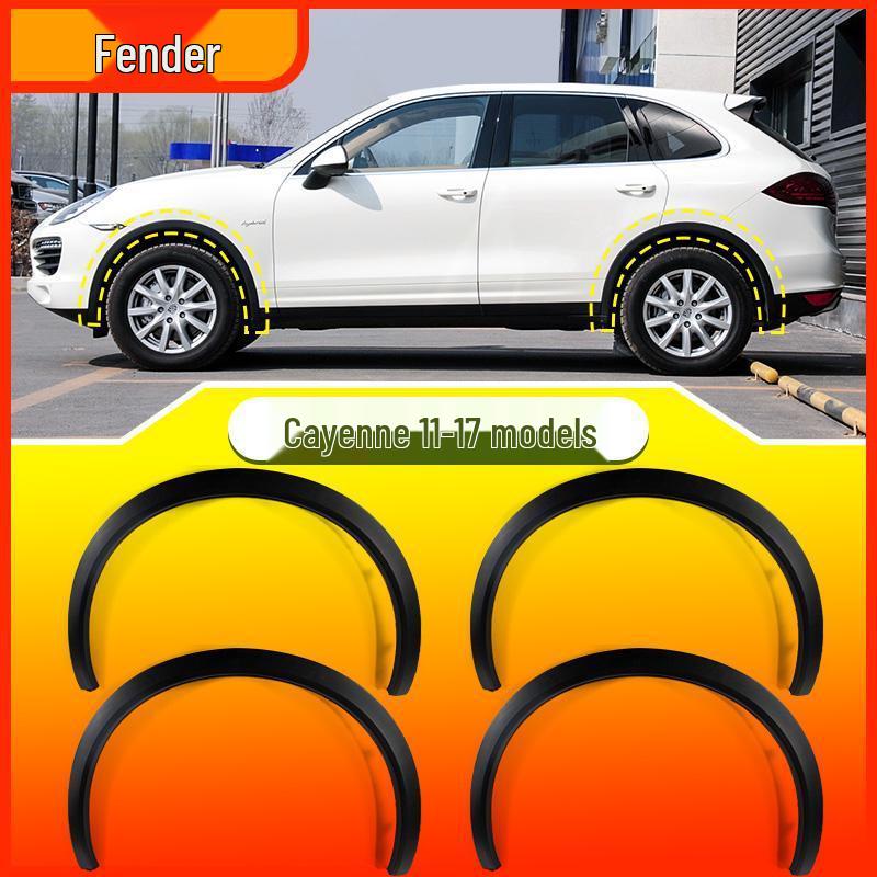 Compatible with 11-17 Porsche Cayenne: Front/Rear Left/Right Wheel Arch Fender Guard