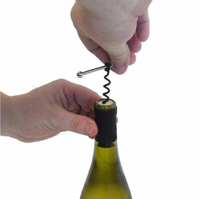 Kapsylöppnare - Mini - Rostfritt stål - Röd - 6,5 x 0,8 cm - 50 g