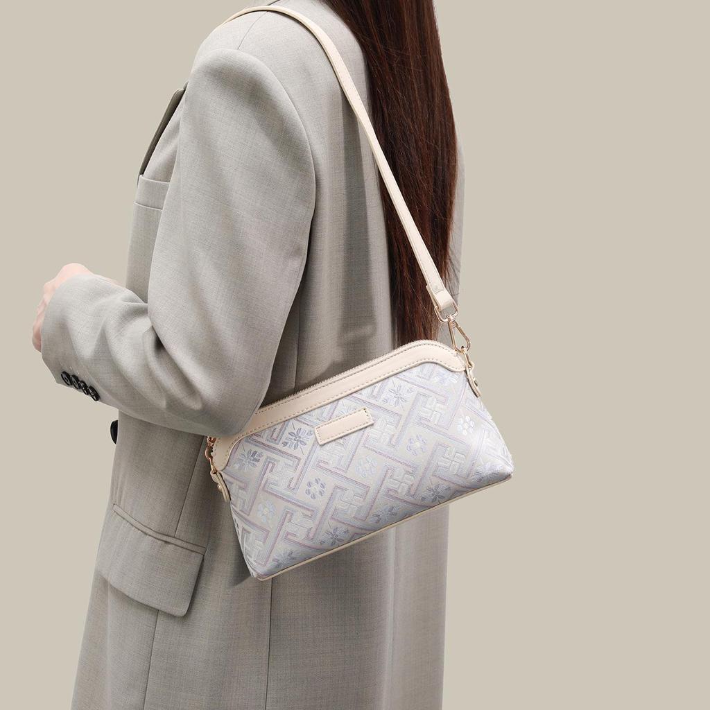 Guangxi Zhuang Brocade Heritage Women's Crossbody Bag - 2026 Versatile Chinese-Style Small Square Shoulder Bag for Ladies.