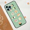 Kawaii Sushi Crowd Phone Case For iPhone 17 Pro Max 14 13 12 11 15 16 Pro Max Mini 16 Plus 16e 17 Air Funda