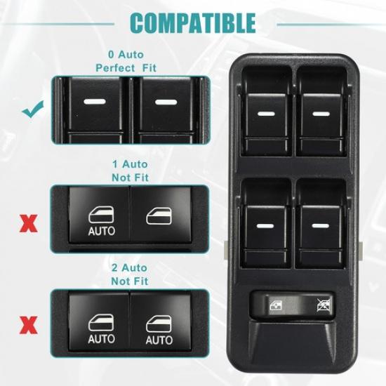 Front Left Driver Side Master Power Window Switch ONE  for Land Rover LR3