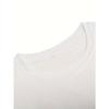 European Size Men's White Oversized T-Shirt with Black Vertical Stripe & 'WAY MAKER' Print - Casual & Athletic Summer Short Sleeve Round Neck Tee