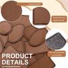 ABFS 180 Pcs Leatherette Blank Hat Patches Iron On Leatherette Patch Rustic Faux Leather Patches For Jacket Backpack