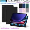Husă Magnetică Pentru Samsung Galaxy Tab S9 S10 FE S7 S8 Plus S9FE S7FE S9+ S8+ S8 S9 S10 Ultra Tablete Suport Capac Inteligent Huse