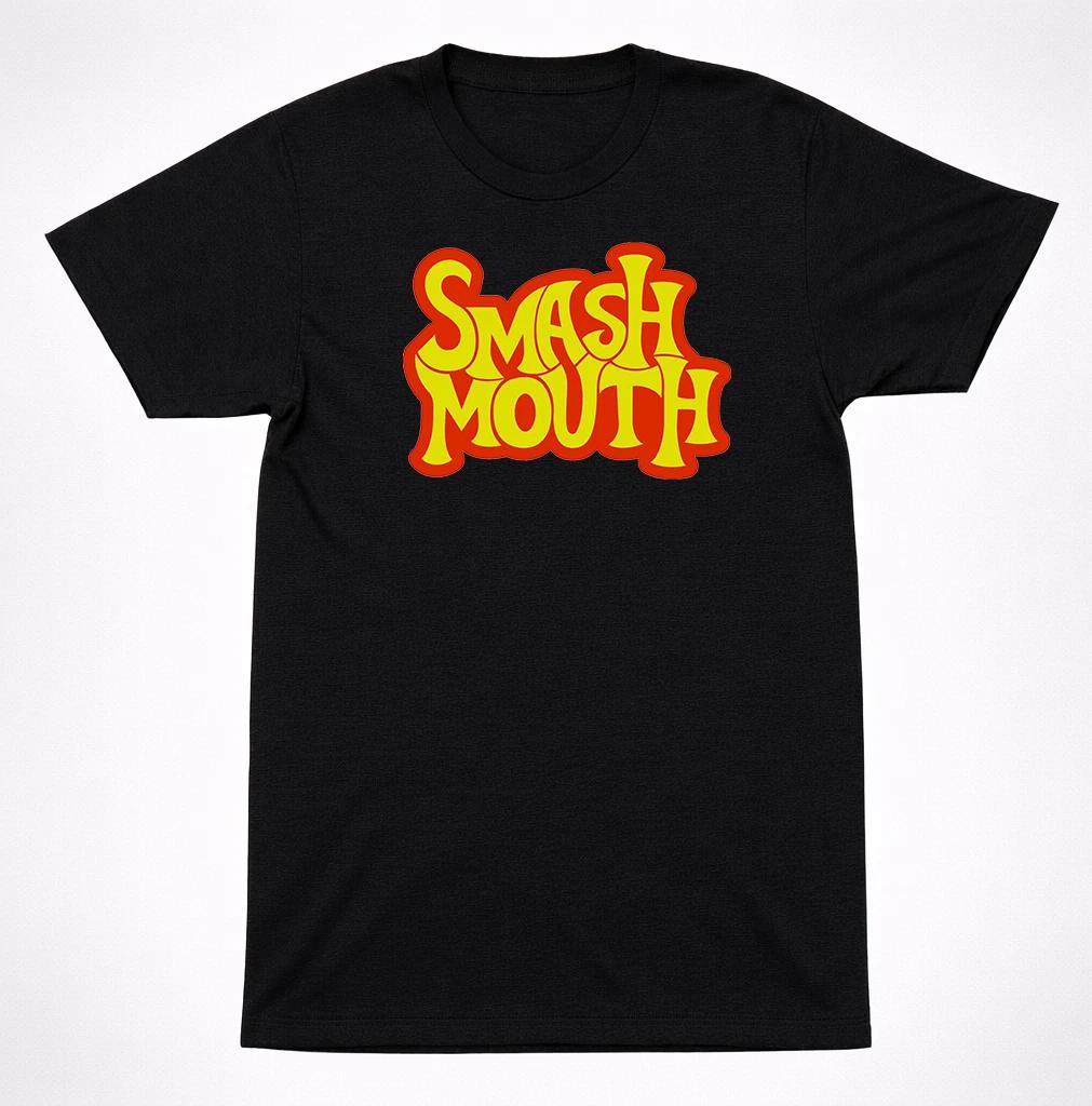 Smash Mouth Logo T-Shirt 90s Alternative Pop Rock Band Retro Black Tee L