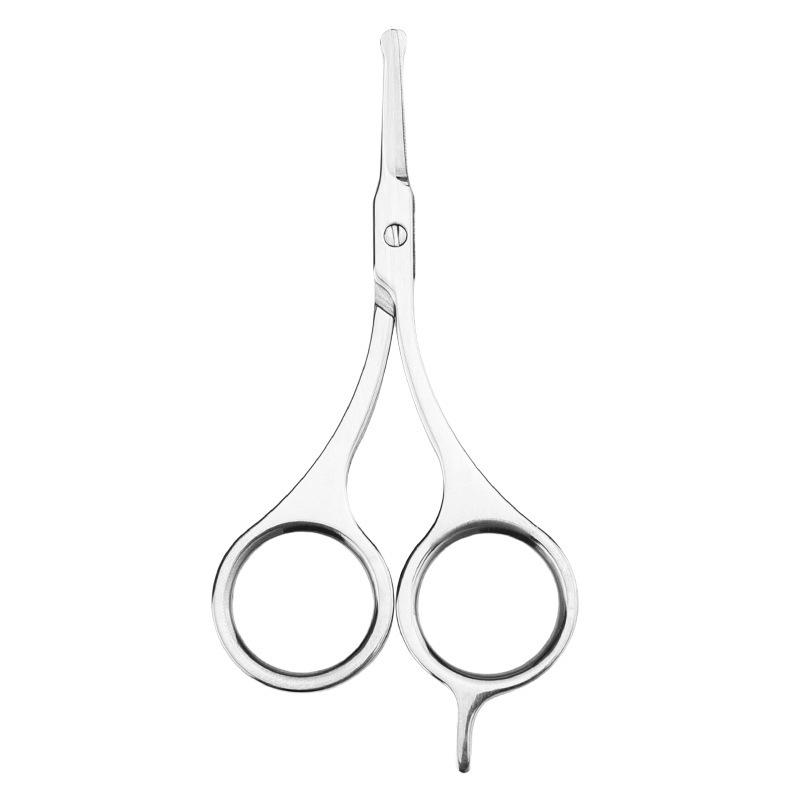 Rounded Stainless Stork Scissors Professional Nose Hair Scissors Man Facial Hair Scissors for Eyebrows Facial Hair Beauty Tool