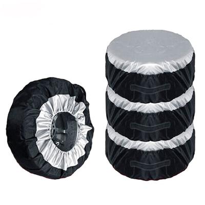 1PCS Tire Cover Case Car Spare Tire Cover Carry Tote Polyester Tire For Cars Wheel Protection Covers