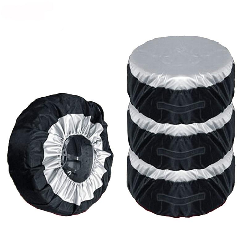 1PCS Tire Cover Case Car Spare Tire Cover Carry Tote Polyester Tire For Cars Wheel Protection Covers