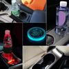 LED Cup Holder,Light Up Car Coaster, 7 Color Changing Luminous Coaster Car Luminous