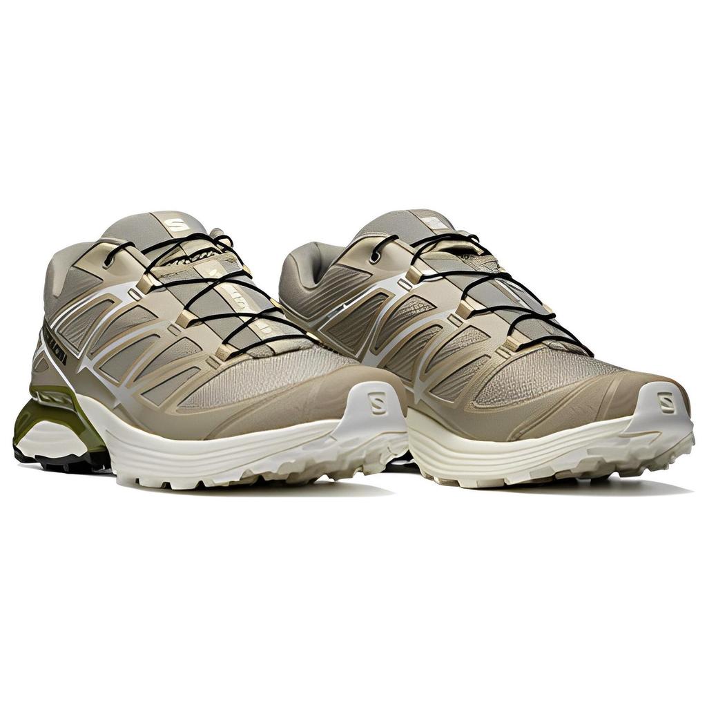 SALOMON Xt-Pathway Fabric Shock Absorbing Non-Slip Durable Low-Top Outdoor Functional Shoes Unisex Shoes Khaki 471350