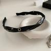 Harajuku Twisted Leather Washing Face Hairbands Soft Sports Yoga Headband for Woman Girls Makeup Hair Accessories