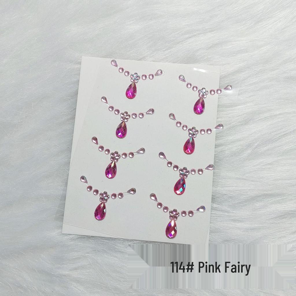 Kids' Rhinestone Eye and Brow Stickers for Makeup and Performances
