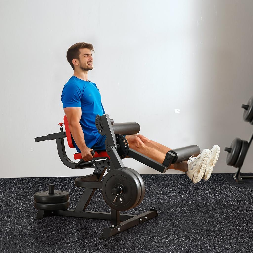VEVOR Leg Extension and Curl Machine, 700 Lbs Capacity Lower Body Special Leg Machines, Adjustable Leg Exercise Bench, Leg Rotary Extension for Thigh