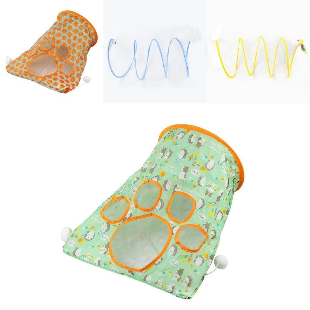 Durable Paper Material Cat Tunnel Fun Toy For Cats Foldable And Portable