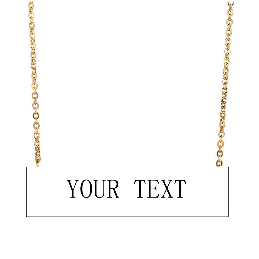 Collana con Nome, Collana Catena Alimentare, Collana Personalizzata, Regalo Unico per Moglie