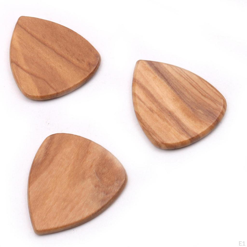 Plectrum Case Holder Guitar Pick Box Portable Wooden Craft Storage Container Carrying Organizer for