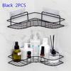 Black and White Shower Gel Storage Rack Bathroom Corner Rack Kitchen Seasoning Rack Tripod Kitchen Accessories