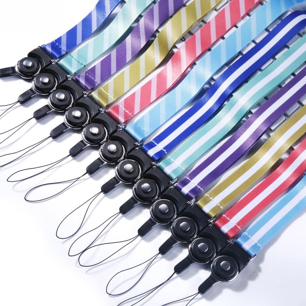 2-in-1 Double-Sided Phone Lanyard with Detachable Rotating Buckle and Card Holder Compatibility