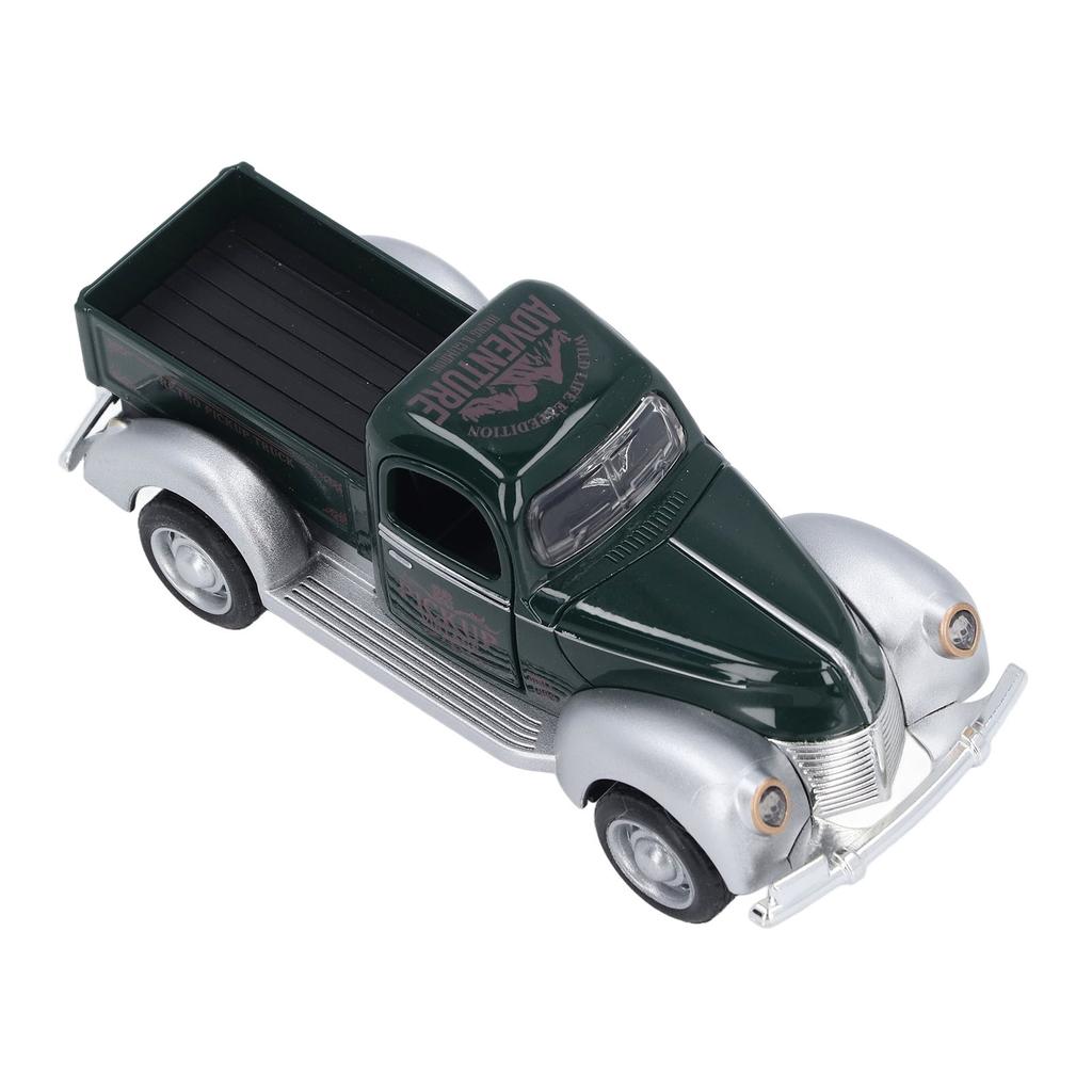 1:32 Antique Car Toy Model Vintage Alloy Plastic Car Toy Collectible Lifelike Car Model with Light Sound for Kids
