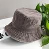 2025 Washed Grey Fisherman Bucket Hat - Women's & Men's Plus Size, Large Head Circumference, Autumn Sun Hat