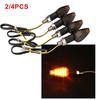 Universal Motorcycle 14 Smoke Led Turn Signals Indicators Blinker Light Sports