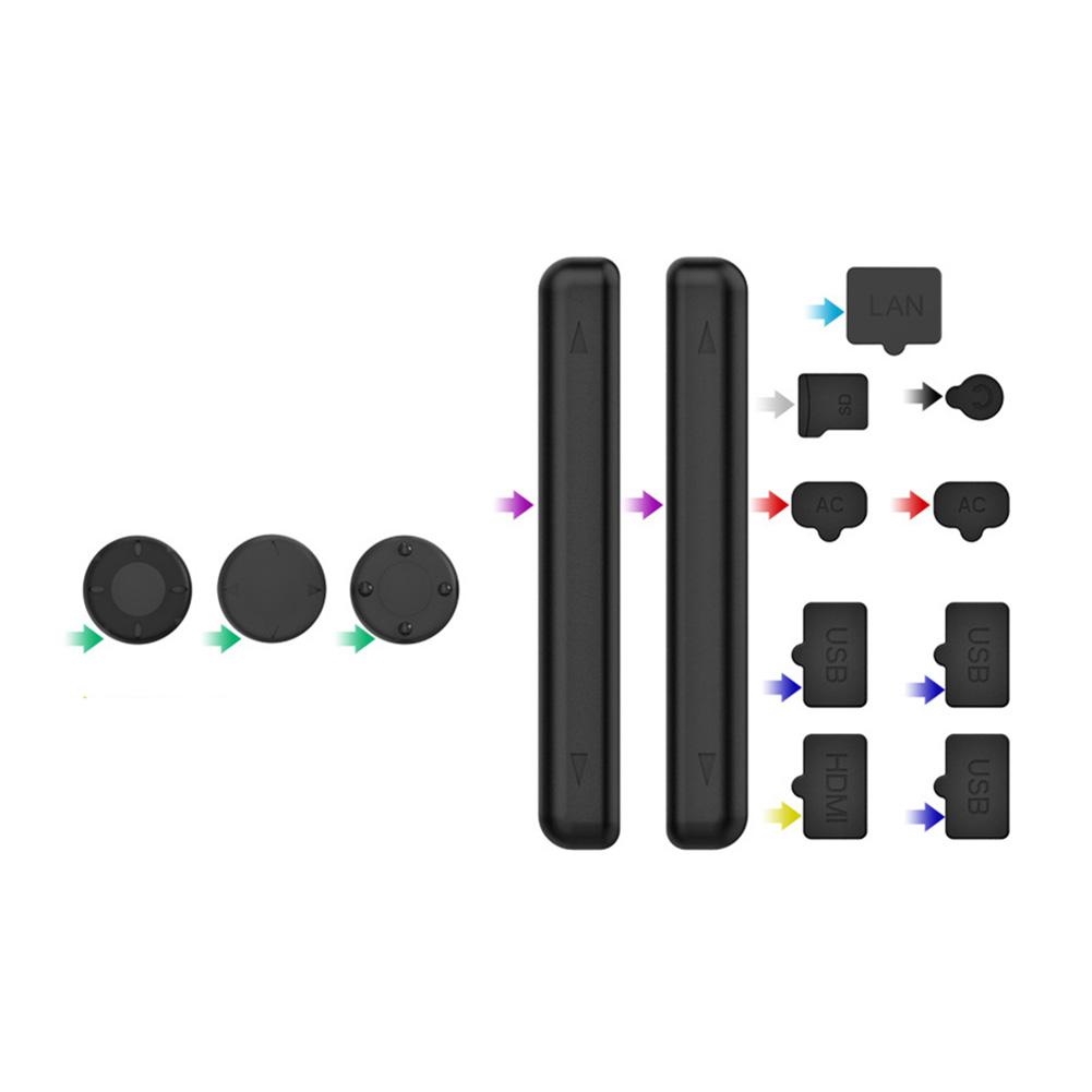 14 STÜCKE/Set Silikon Staubdichte Stecker Port-Stecker Kratzschutz Staubschutzhülle für Nintendo Switch OLED Spielkonsolen-Zubehör