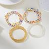 Multilayer  Bead Bracelet for Women Adjustable Bohemian Styles Jewelry Portable for Casual or Dresses Occasions