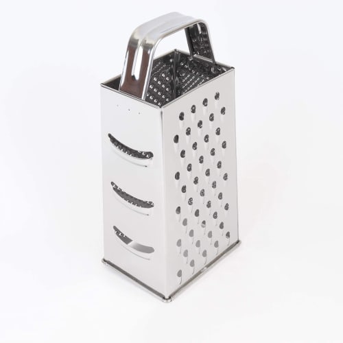 U'Bay Käsereibe, 24cm, Vierseitig, für Parmesan, Italienische Köche, Pasta-Zubereitung, Edelstahl