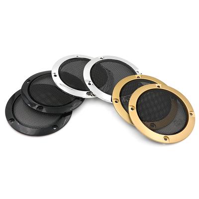 Cubierta de Altavoz de Audio de 3" Pulgadas Círculo Decorativo Malla Metálica Rejilla 2 Piezas