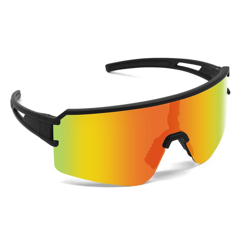 

Polarized cycling glasses, impact-resistant, myopia-proof, wind and sand resistant sports glasses for men and women, suitable for cycling and running Sand black frame with tru