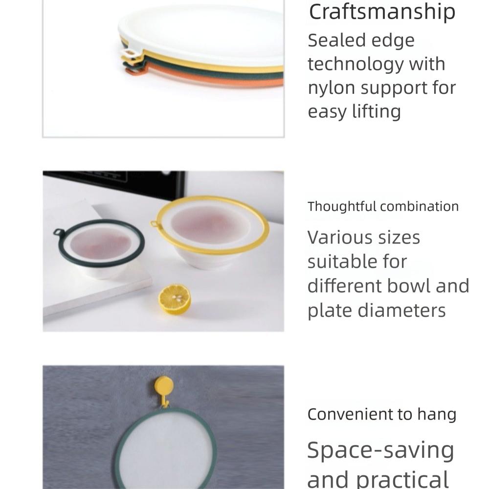 Reusable Food Cover Transparent Bowl Lid New Heat Resistant Cover Household Use