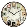 Vintage Wall Clock with Large Arabic Number Quiet Movement Battery Operate Clock